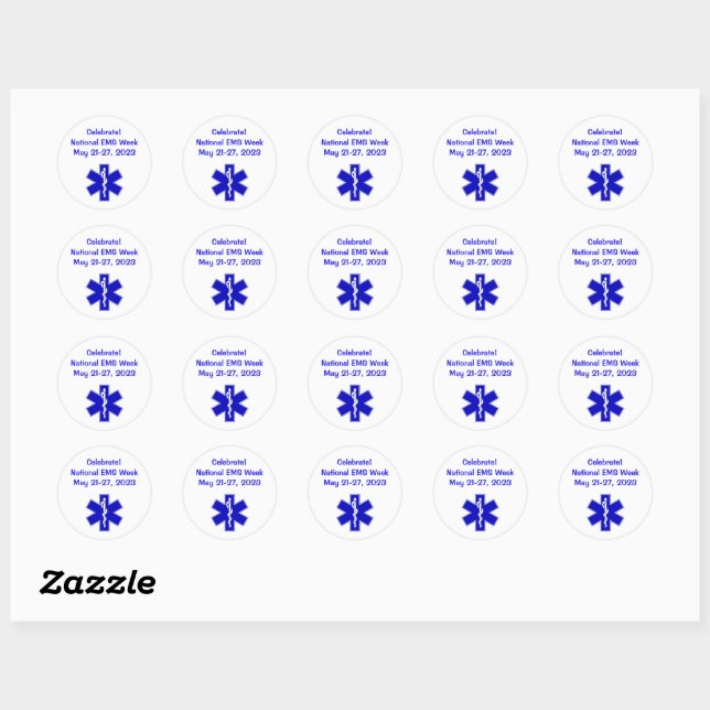 Sticker Rond Semaine nationale EMS 2023 (Feuille)