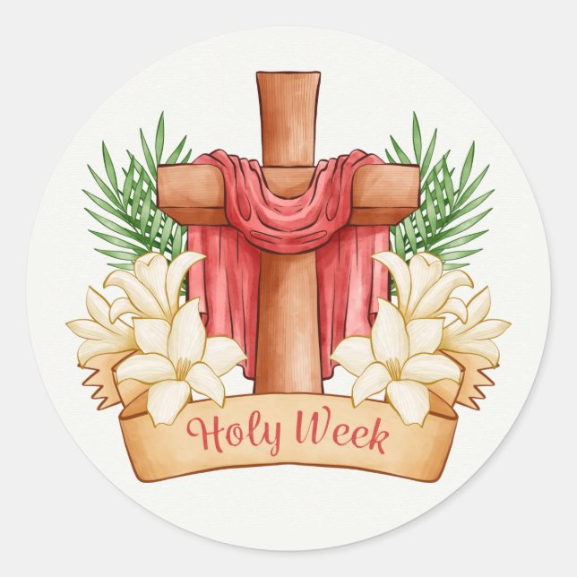 Sticker Rond Semaine Sainte (Devant)