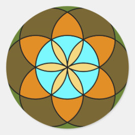 Sticker Rond Semence de la vie Terre