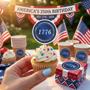 Sticker Rond Semiquincentenaire de l'anniversaire des 250 ans d