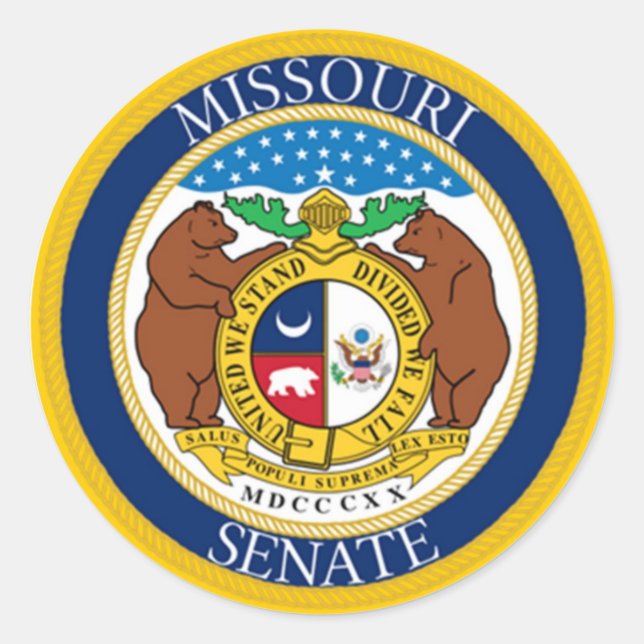 STICKER ROND SÉNAT DE MISSOURI (Devant)