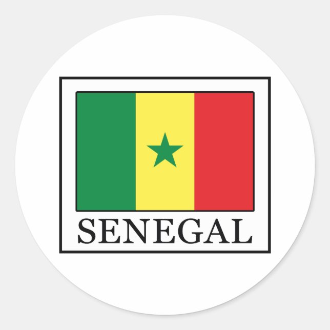Sticker Rond Sénégal (Devant)