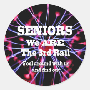 Sticker Rond Seniors Nous Sommes Le Troisième Rail