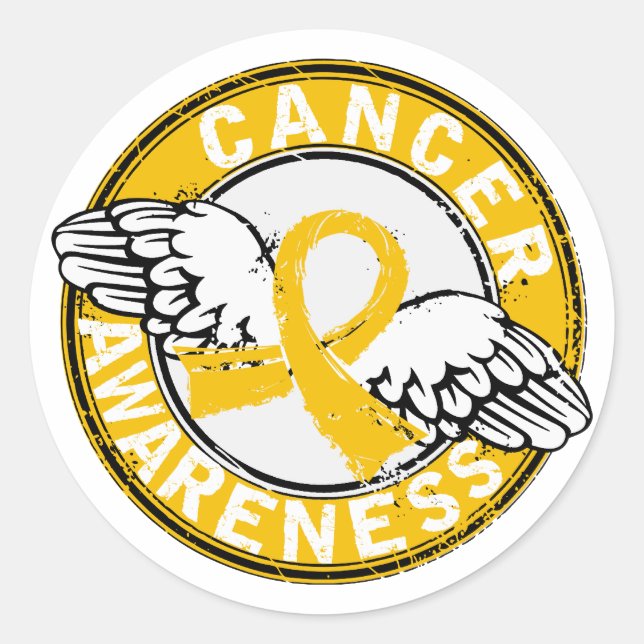 Sticker Rond Sensibilisation 14 Cancer de l'enfance (Devant)