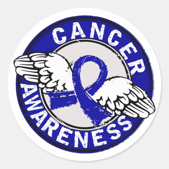 Sticker Rond Sensibilisation 14 Colon Cancer (Devant)