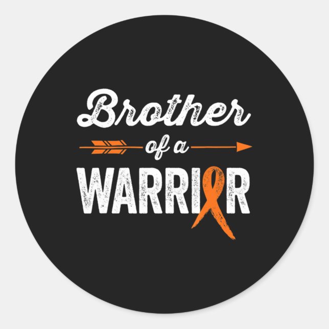 Sticker Rond Sensibilisation à la leucémie pour frère de famill (Devant)