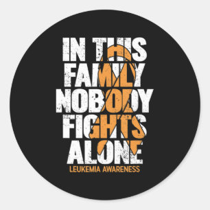 Sticker Rond Sensibilisation à la leucémie Soutien familial Leu