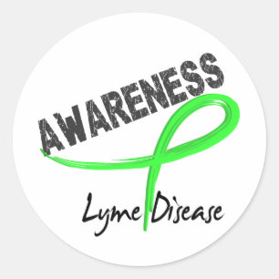Sticker Rond Sensibilisation à la maladie de Lyme 3