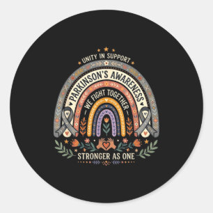 Sticker Rond Sensibilisation à la maladie de Parkinson bohème a