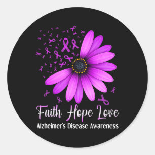 Sticker Rond Sensibilisation à la maladie d'Heimerheimer Faith 