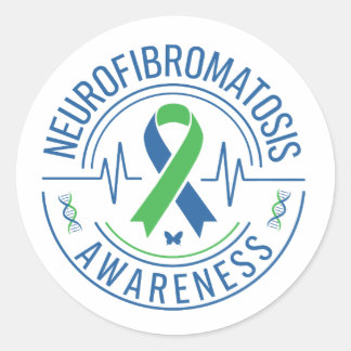 Sticker Rond Sensibilisation à la neurofibromatose | Soutien et