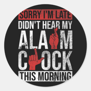 Sticker Rond Sensibilisation à la perte auditive et aide à l'ou