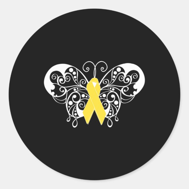 Sticker Rond Sensibilisation à la prévention du suicide Beurre  (Devant)
