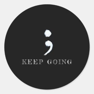 Sticker Rond Sensibilisation à la santé mentale du projet