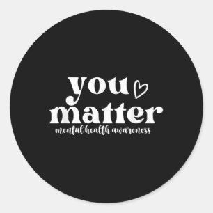 Sticker Rond Sensibilisation À La Santé Mentale S Sensibilisati