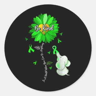 Sticker Rond Sensibilisation à la santé mentale Soyez comme le