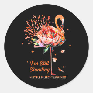 Sticker Rond Sensibilisation à la sclérose en plaques, je suis 
