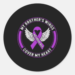 Sticker Rond Sensibilisation à la surdose de drogue Mes ailes d