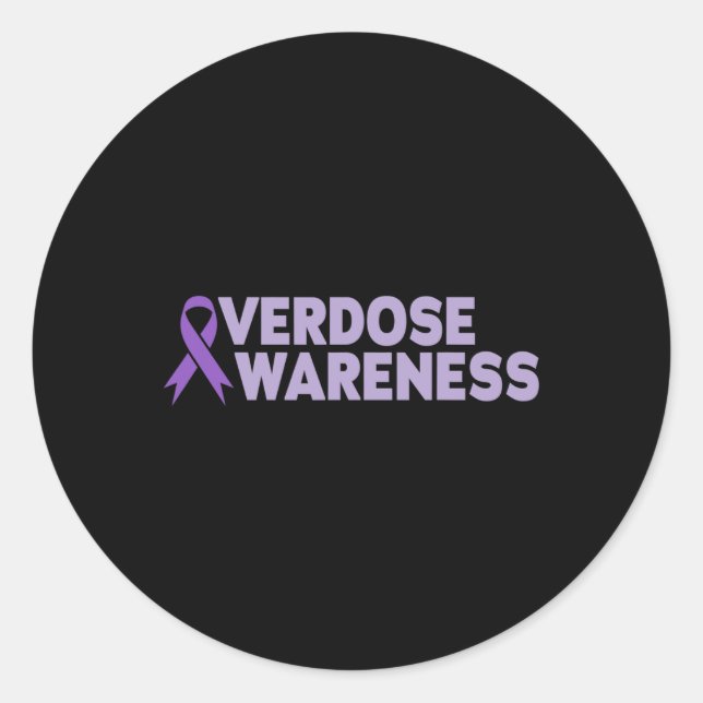 Sticker Rond Sensibilisation à la surdose Récupération de la dé (Devant)
