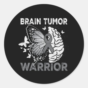 Sticker Rond Sensibilisation À La Tumeur Cerveau Chirurgie Cerv