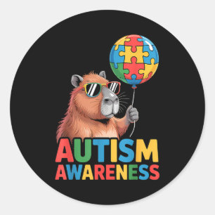 Sticker Rond Sensibilisation à l'autisme 