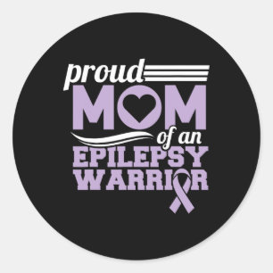 Sticker Rond Sensibilisation À L'Épilepsie Fier Maman D'Une Epi