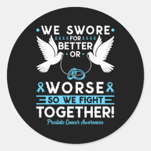 Sticker Rond Sensibilisation au cancer de la prostate Soutien a