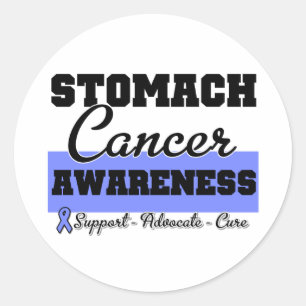 Sticker Rond Sensibilisation au cancer de l'estomac