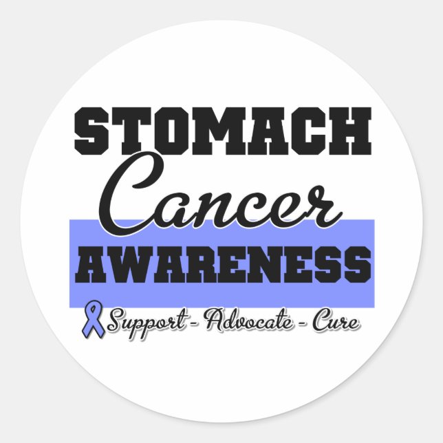 Sticker Rond Sensibilisation au cancer de l'estomac (Devant)