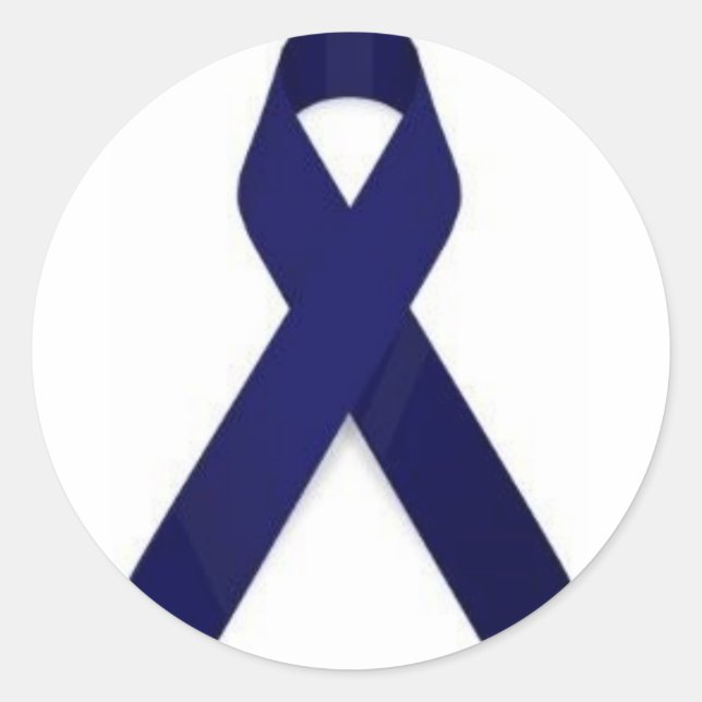 Sticker Rond Sensibilisation au cancer du côlon (Devant)