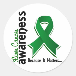Sticker Rond Sensibilisation au cancer du foie 5