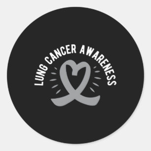 Sticker Rond Sensibilisation au cancer du poumon