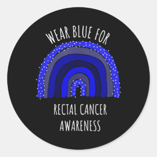 Sticker Rond Sensibilisation au cancer du rectum _ Cancer du re