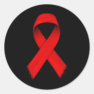 Sticker Rond Sensibilisation au cancer du sang HIVAIDS Semaine 
