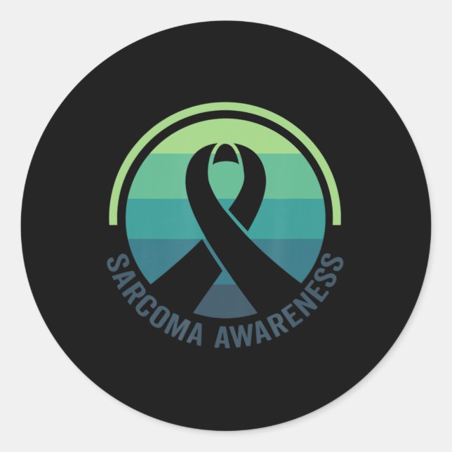 Sticker Rond Sensibilisation au cancer du sarcome (Devant)