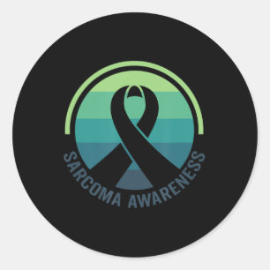 Sticker Rond Sensibilisation au cancer du sarcome