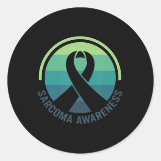 Sticker Rond Sensibilisation au cancer du sarcome