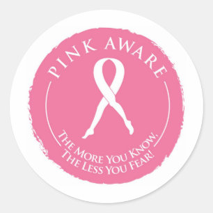 Sticker Rond Sensibilisation au cancer du sein
