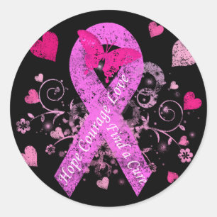 Sticker Rond Sensibilisation au cancer du sein