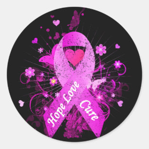 Sticker Rond Sensibilisation au cancer du sein