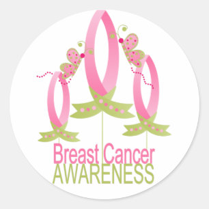 Sticker Rond Sensibilisation au cancer du sein