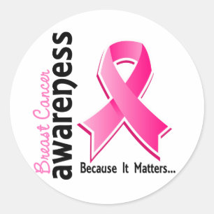 Sticker Rond Sensibilisation au cancer du sein 5