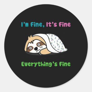 Sticker Rond Sensibilisation au cancer du sein métastatique Je 