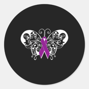 Sticker Rond Sensibilisation au cancer pancréatique Beurre à ru