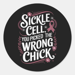 Sticker Rond Sensibilisation Au Cancer : Une Mauvaise Cellule D