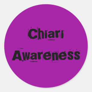 Sticker Rond Sensibilisation au Chiari