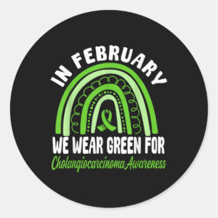 Sticker Rond Sensibilisation au cholangiocarcinome Portez du ru