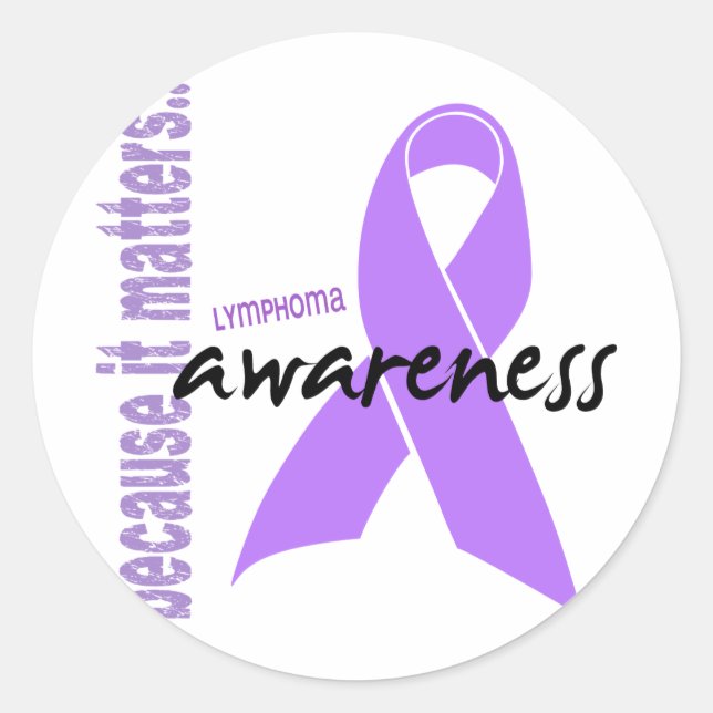 Sticker Rond Sensibilisation au lymphome de Hodgkins (Devant)