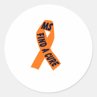 Sticker Rond Sensibilisation au ruban orange