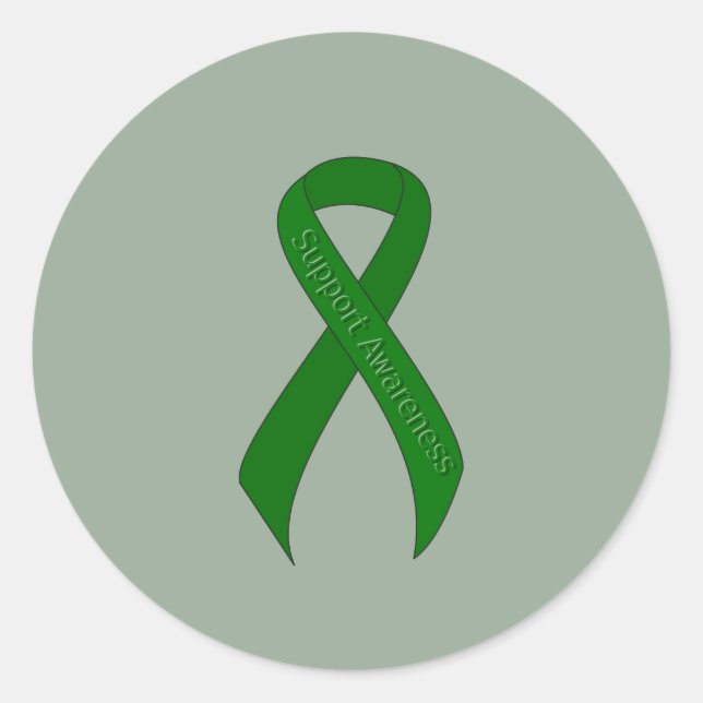 Sticker Rond Sensibilisation au soutien du carbone vert (Devant)